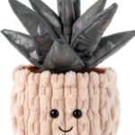 Apricot Lamb Aloe Pflanze Plüschtiere 21 cm Grün weiches Kuscheltier-0