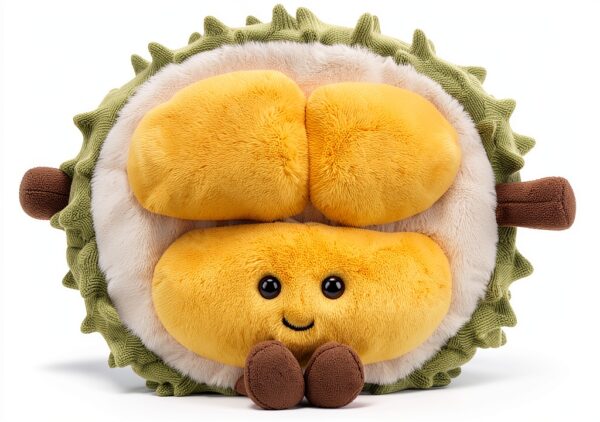 Apricot Lamb Durian Plüschtier für Kinder – Gelb 14 cm Stofftier-0