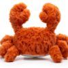 Apricot Lamb Krabbe Meerestiere Plüschtiere für Kinder, weiche niedliche Kuscheltier für Baby Mädchen und Jungen, Flauschige Krabbe Orange 22 cm-4