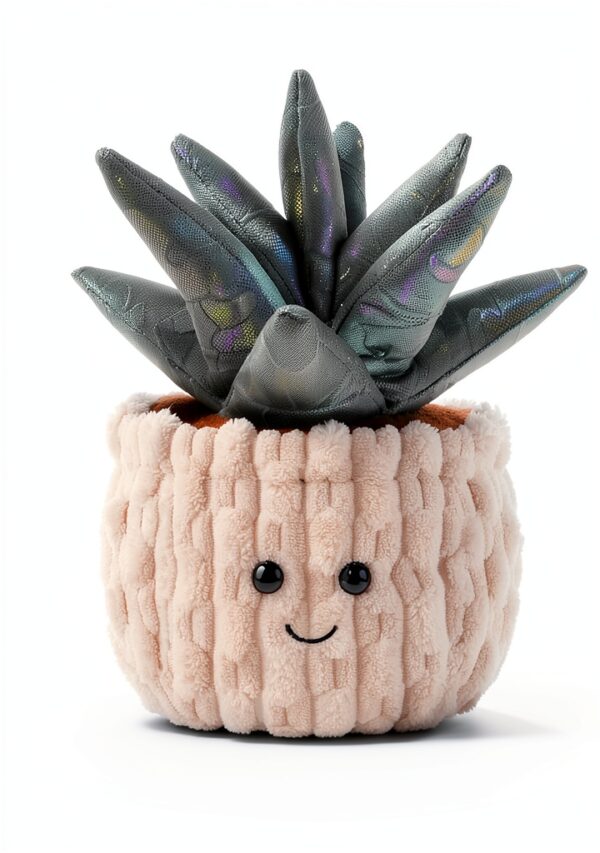 Apricot Lamb Aloe Pflanze Plüschtiere 21 cm Grün weiches Kuscheltier-5