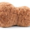 Apricot Lamb Erdnuss Essen Plüschtiere für Kinder, weiche niedliche Kuscheltier für Baby Mädchen und Jungen, Flauschige Erdnuss Essen Braun 17 cm-6