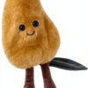 Apricot Lamb Frischer Mango Plüschtiere für Kinder, weiche niedliche Kuscheltier für Baby Mädchen und Jungen, Flauschige Mango Obst Gelb 14 cm-4