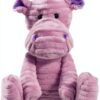Apricot Lamb – Kuscheltier Nilpferd 23 cm – Plüsch Spielzeug Plüschtier für Kinder und Baby – Flauschiger Stofftier zum Spielen, Geschenk & Kuscheln – Gemütliches Schmusetier – Cord Nilpferd-0