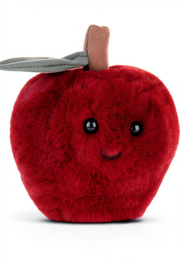Apricot Lamb Apfel Essen Plüsch 13 cm Rot Kuscheltier für Kinder-4
