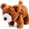 Apricot Lamb Schlafender Bär Plüschtier 35 cm Kuscheltier für Kinder-3