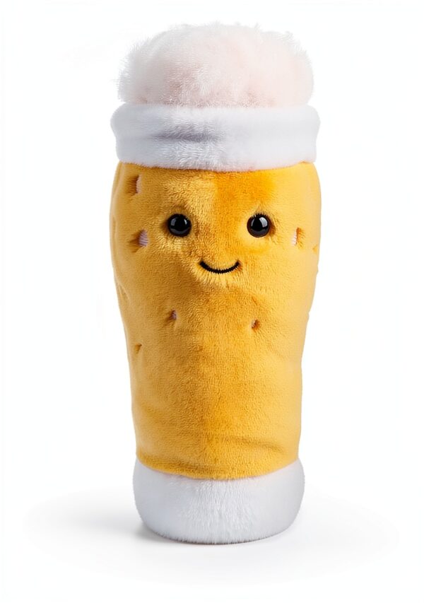 Apricot Lamb Bier Trinken Plüschtiere 24 cm Gelb für Kinder-5