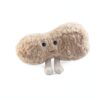 Apricot Lamb Erdnuss Essen Plüschtiere für Kinder, weiche niedliche Kuscheltier für Baby Mädchen und Jungen, Flauschige Erdnuss Essen Braun 17 cm-2