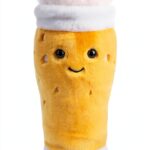 Apricot Lamb Bier Trinken Plüschtiere 24 cm Gelb für Kinder-0