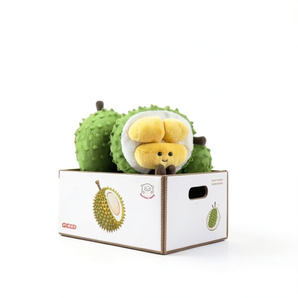 Apricot Lamb Durian Plüschtier für Kinder – Gelb 14 cm Stofftier-1