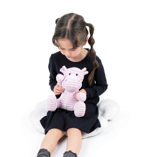 Apricot Lamb – Kuscheltier Nilpferd 23 cm – Plüsch Spielzeug Plüschtier für Kinder und Baby – Flauschiger Stofftier zum Spielen, Geschenk & Kuscheln – Gemütliches Schmusetier – Cord Nilpferd-1