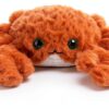 Apricot Lamb Krabbe Meerestiere Plüschtiere für Kinder, weiche niedliche Kuscheltier für Baby Mädchen und Jungen, Flauschige Krabbe Orange 22 cm-5