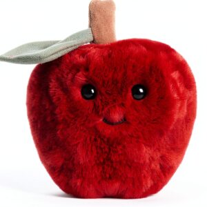 Apricot Lamb Apfel Essen Plüsch 13 cm Rot Kuscheltier für Kinder-0