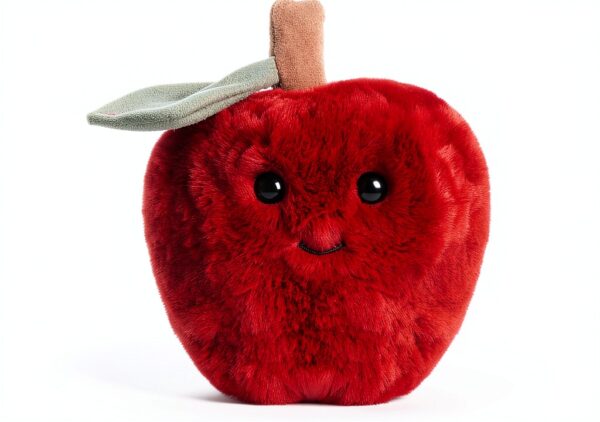 Apricot Lamb Apfel Essen Plüsch 13 cm Rot Kuscheltier für Kinder-0