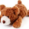 Apricot Lamb Schlafender Bär Plüschtier 35 cm Kuscheltier für Kinder-0