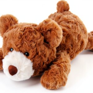 Apricot Lamb Schlafender Bär Plüschtier 35 cm Kuscheltier für Kinder-0