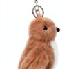 Apricot Lamb Schlüsselanhänger Plüsch weich gefüllt 10 cm für Kinder-2