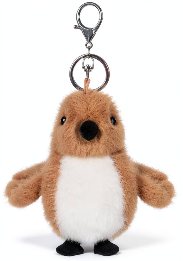Apricot Lamb Schlüsselanhänger Plüsch weich gefüllt 10 cm für Kinder-1
