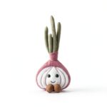 Apricot Lamb Köstliche Zwiebel Plüschtiere für Kinder, weiche niedliche Kuscheltier für Baby Mädchen und Jungen, flauschige Gemüse Zwiebel Lila 24 cm-0