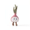 Apricot Lamb Köstliche Zwiebel Plüschtiere für Kinder, weiche niedliche Kuscheltier für Baby Mädchen und Jungen, flauschige Gemüse Zwiebel Lila 24 cm-2