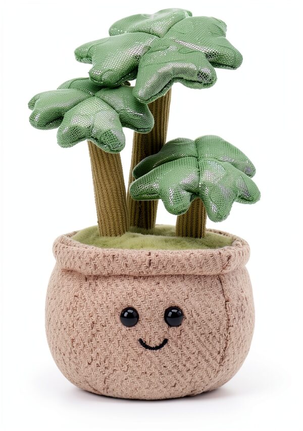 Apricot Lamb Lucky Four Leaf Klee Plüschtiere für Kinder, 16cm grün-0