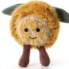 Apricot Lamb unschuldige Zitrone Obst Plüschtiere für Kinder, weiche niedliche Kuscheltier für Baby Mädchen und Jungen, Flauschige unschuldige Zitrone Gelb 8 cm-3