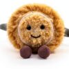 Apricot Lamb unschuldige Zitrone Obst Plüschtiere für Kinder, weiche niedliche Kuscheltier für Baby Mädchen und Jungen, Flauschige unschuldige Zitrone Gelb 8 cm-5