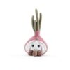 Apricot Lamb Köstliche Zwiebel Plüschtiere für Kinder, weiche niedliche Kuscheltier für Baby Mädchen und Jungen, flauschige Gemüse Zwiebel Lila 24 cm-5
