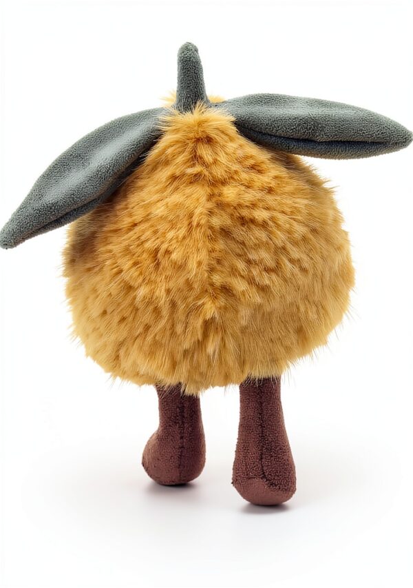 Apricot Lamb unschuldige Zitrone Obst Plüschtiere für Kinder, weiche niedliche Kuscheltier für Baby Mädchen und Jungen, Flauschige unschuldige Zitrone Gelb 8 cm-6