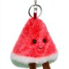 Apricot Lamb Wassermelone Obst Netter Schlüsselanhänger, weich gefüllte Plüsch Schlüsselanhänger Spielzeug für Kinderrucksack, Geldbörse, 9 cm-3