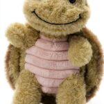 Apricot Lamb Clever Schildkröte Bob Meerestiere Plüschtiere für Kinder, weiche niedliche Kuscheltier für Baby Mädchen und Jungen, Flauschige Clever Schildkröte Bob Grün 15cm-0