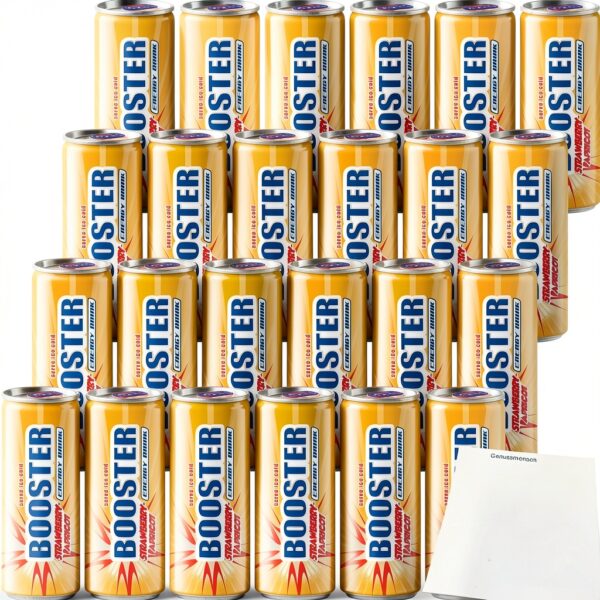 Booster Energy Erdbeer-Aprikosen DPG 24x330 ml Dose – usy Fruchtsaft-0