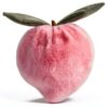 Apricot Lamb Pfirsich Obst Plüschtier 12 cm rosa und weiches-3