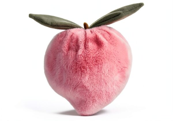 Apricot Lamb Pfirsich Obst Plüschtier 12 cm rosa und weiches-3
