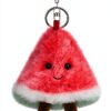 Apricot Lamb Wassermelone Obst Netter Schlüsselanhänger, weich gefüllte Plüsch Schlüsselanhänger Spielzeug für Kinderrucksack, Geldbörse, 9 cm-0