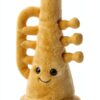 Apricot Lamb Trompete Musikinstrumente Plüschtiere für Kinder, weiche niedliche Kuscheltier für Baby Mädchen und Jungen, Flauschige Trompete Gelb 21 cm-2