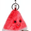 Apricot Lamb Wassermelone Obst Netter Schlüsselanhänger, weich gefüllte Plüsch Schlüsselanhänger Spielzeug für Kinderrucksack, Geldbörse, 9 cm-5