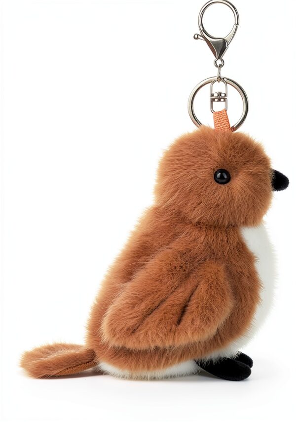 Apricot Lamb Schlüsselanhänger Plüsch weich gefüllt 10 cm für Kinder-4