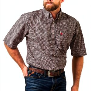 Herren Hemd ARIAT Classic Fit Apricot Blush X-Klein Komfort und Stil-0