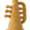 Apricot Lamb Trompete Musikinstrumente Plüschtiere für Kinder, weiche niedliche Kuscheltier für Baby Mädchen und Jungen, Flauschige Trompete Gelb 21 cm-3
