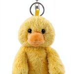 Apricot Lamb Schlüsselanhänger süßer Enten-Plüsch 15 cm gelb für-0