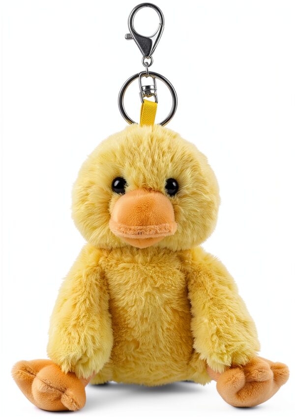 Apricot Lamb Schlüsselanhänger süßer Enten-Plüsch 15 cm gelb für-0