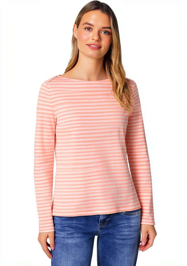 Street One Damen 3228889 Gestreiftes T-Shirt (1er Pack)-0