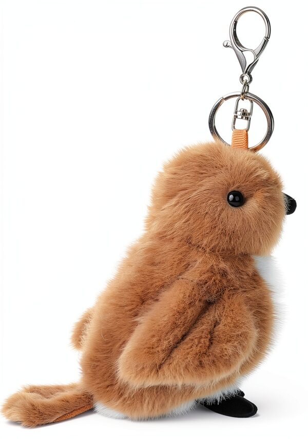 Apricot Lamb Schlüsselanhänger Plüsch weich gefüllt 10 cm für Kinder-3