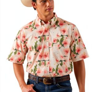 ARIAT Herren Theodore Hemd Apricot Blush, Klassischer Button-Down mit-0