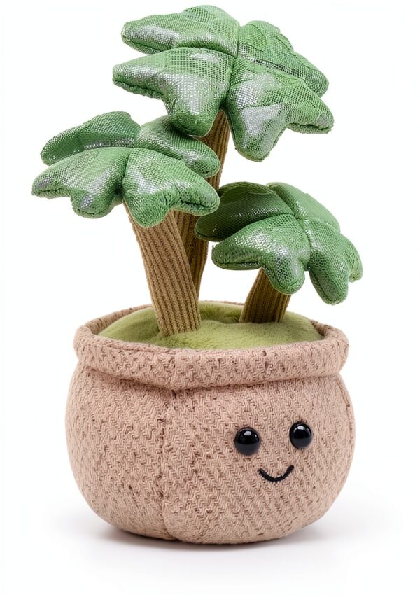 Apricot Lamb Lucky Four Leaf Klee Plüschtiere für Kinder, 16cm grün-2
