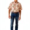 ARIAT Herren Theodore Hemd Apricot Blush, Klassischer Button-Down mit-2