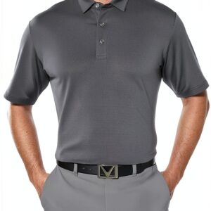 Callaway Herren Basics Short Sleeve Fine Line Stripe Polo Shirt Polo-0