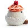 Apricot Lamb Himbeere Mochi Essen Nachtisch Plüschtiere für Kinder, weiche niedliche Kuscheltier für Baby Mädchen und Jungen, Flauschige Himbeere Mochi Rot 11cm-5