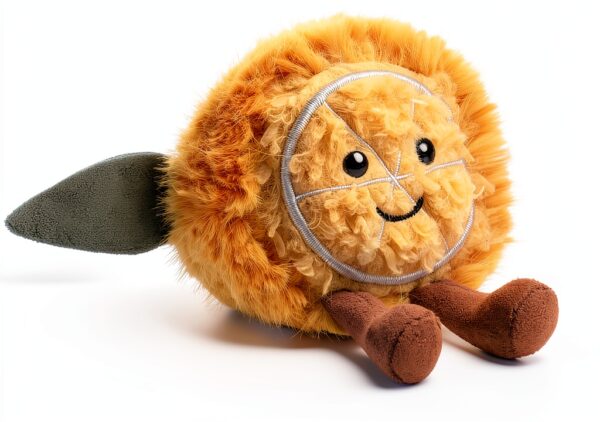 Apricot Lamb unschuldige Zitrone Obst Plüschtiere für Kinder, weiche niedliche Kuscheltier für Baby Mädchen und Jungen, Flauschige unschuldige Zitrone Gelb 8 cm-0