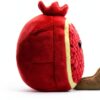 Apricot Lamb frische Granatapfel Plüschtiere für Kinder, weiche niedliche Kuscheltier für Baby Mädchen und Jungen, Flauschige Obst Granatapfel Rot 12 cm-5